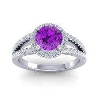 Halo Pave Satera Ring