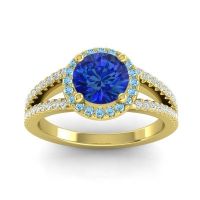 Halo Pave Satera Ring