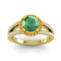 Halo Pave Satera Ring