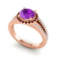 Halo Pave Satera Ring
