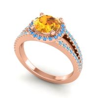 Halo Pave Satera Ring