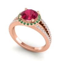 Halo Pave Satera Ring