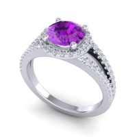 Halo Pave Satera Ring