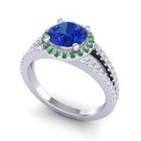 Halo Pave Satera Ring