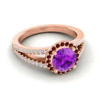 Halo Pave Satera Ring