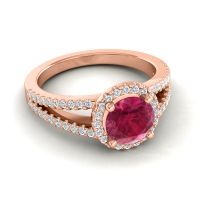 Halo Pave Satera Ring