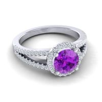 Halo Pave Satera Ring