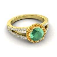 Halo Pave Satera Ring