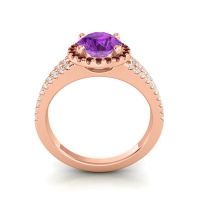 Halo Pave Satera Ring