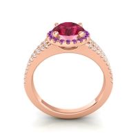 Halo Pave Satera Ring