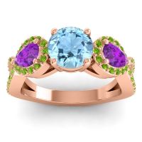 Three Stone Pave Varsa Ring