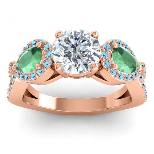 Three Stone Pave Varsa Ring