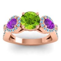 Three Stone Pave Varsa Ring