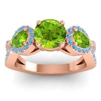 Three Stone Pave Varsa Ring