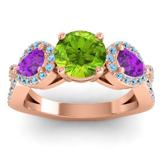 Three Stone Pave Varsa Ring