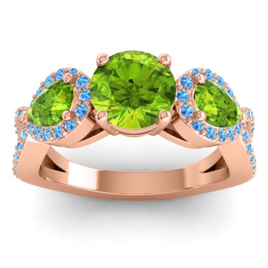 Three Stone Pave Varsa Ring