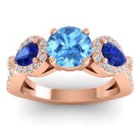 Three Stone Pave Varsa Ring