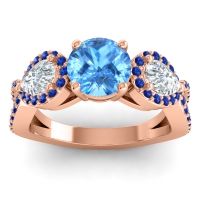 Three Stone Pave Varsa Ring