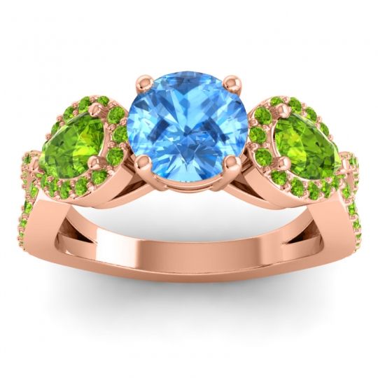 Three Stone Pave Varsa Ring