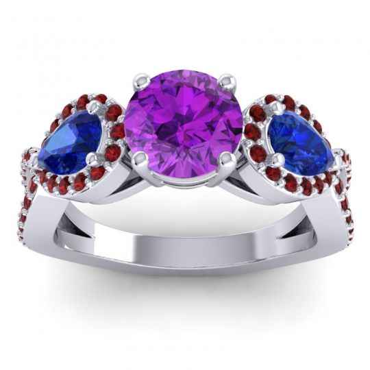 Three Stone Pave Varsa Ring