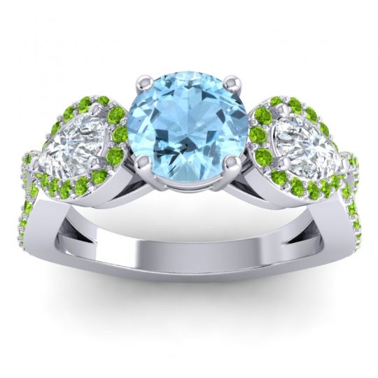 Three Stone Pave Varsa Ring