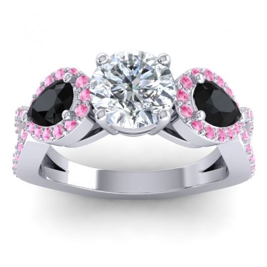 Three Stone Pave Varsa Ring