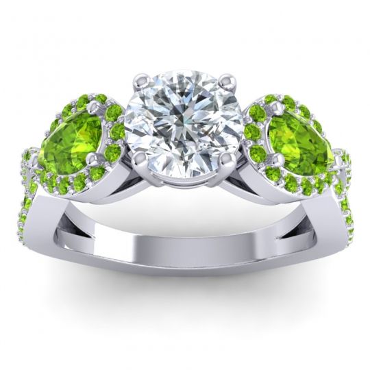 Three Stone Pave Varsa Ring