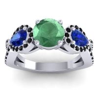 Three Stone Pave Varsa Ring