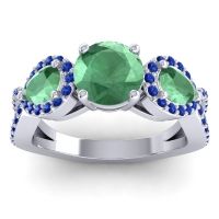 Three Stone Pave Varsa Ring