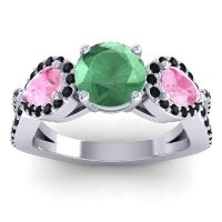 Three Stone Pave Varsa Ring