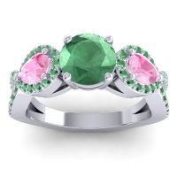 Three Stone Pave Varsa Ring