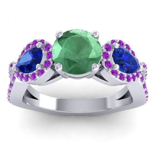 Three Stone Pave Varsa Ring