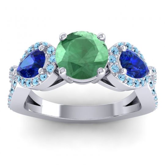 Three Stone Pave Varsa Ring