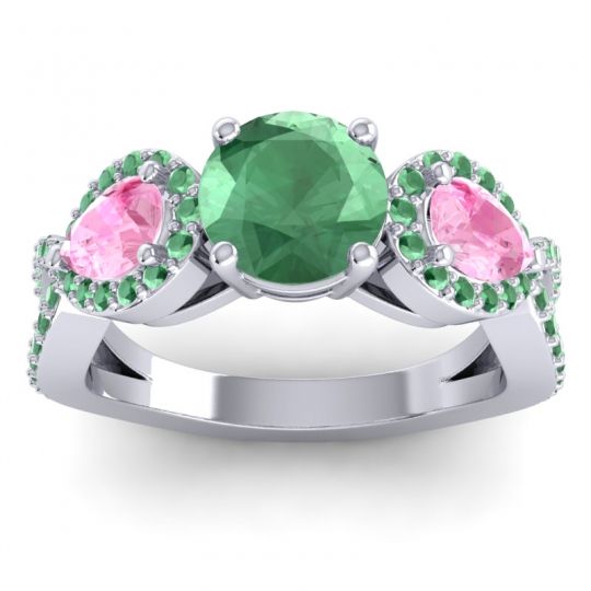 Three Stone Pave Varsa Ring