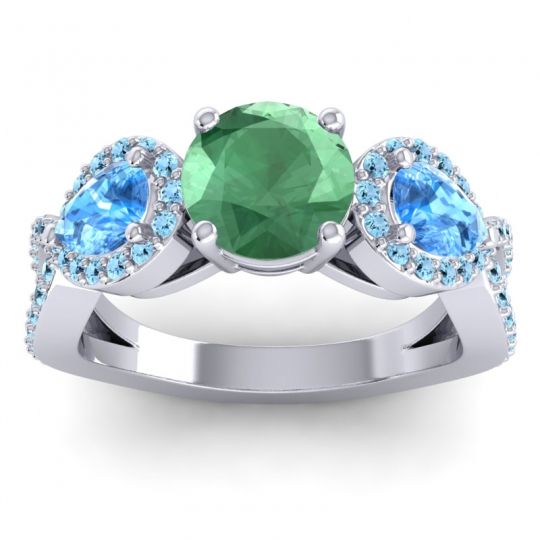 Three Stone Pave Varsa Ring