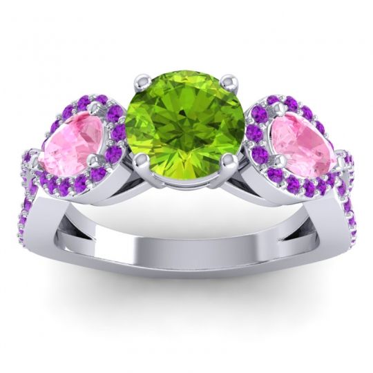 Three Stone Pave Varsa Ring