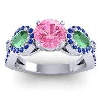 Three Stone Pave Varsa Ring