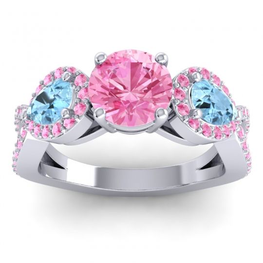 Three Stone Pave Varsa Ring