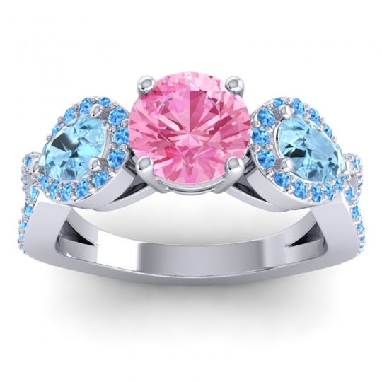 Three Stone Pave Varsa Ring