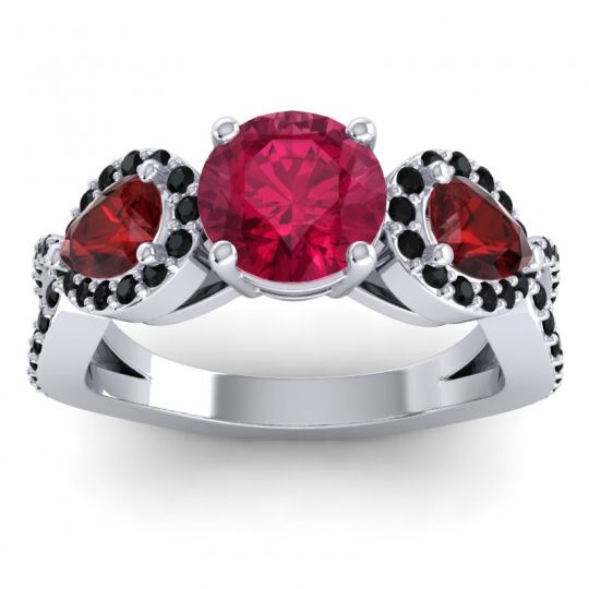 Three Stone Pave Varsa Ring