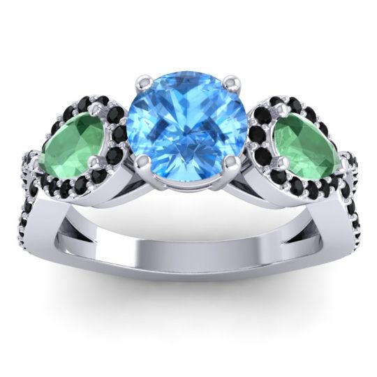 Three Stone Pave Varsa Ring