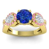 Three Stone Pave Varsa Ring