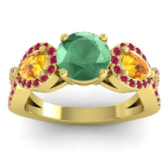 Three Stone Pave Varsa Ring