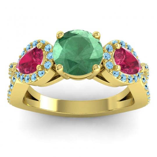 Three Stone Pave Varsa Ring