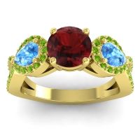 Three Stone Pave Varsa Ring