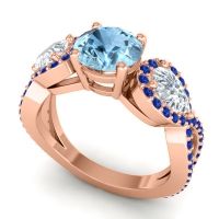 Three Stone Pave Varsa Ring