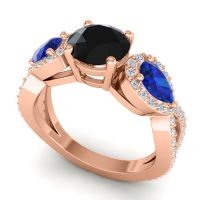 Three Stone Pave Varsa Ring