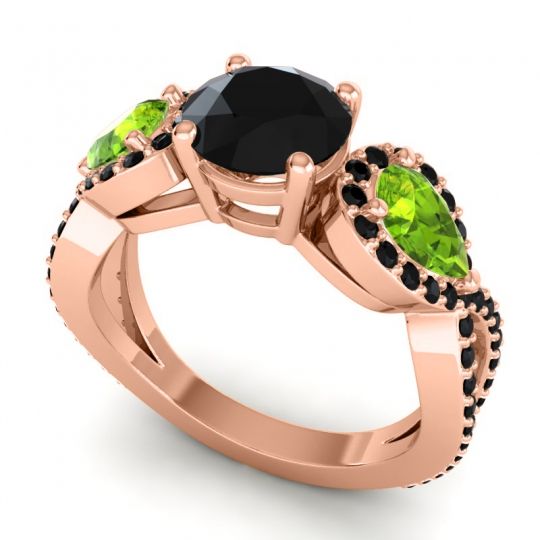 Three Stone Pave Varsa Ring