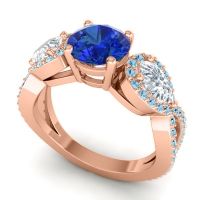 Three Stone Pave Varsa Ring