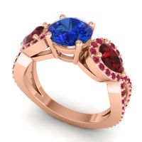 Three Stone Pave Varsa Ring